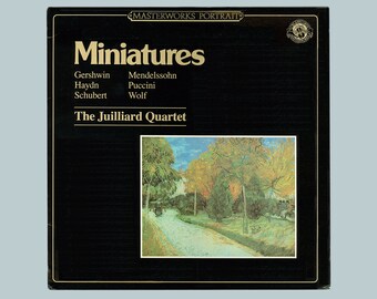 Juilliard Quartet - Miniatures - 1984 CBS Masterworks Series. Vinyl LP Record