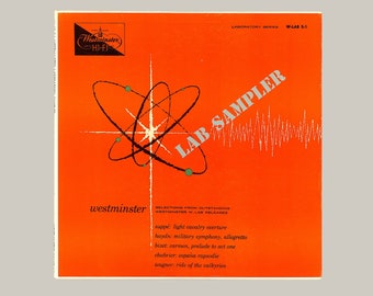 1956 Westminster Records, Lab Sampler : Suppe , Haydn, Bizet, Chabrier, & Wagner Ride of the Valkyries, Westminster Monaural LP W-LAB - S-1