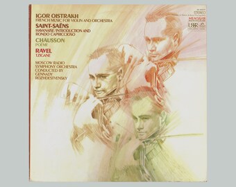 Igor Oistrakh, Violin: French Music, Moscow Radio Symphony. 1968 Vinyl LP