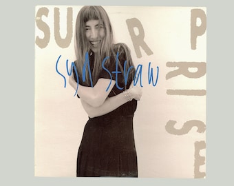 Syd Straw Surprise, Her First Solo LP Album, Includes Think Too Hard 1989 Virgin Records Promo Vintage Vinyl Record