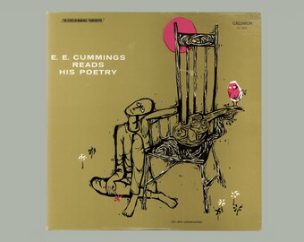 E. E. Cummings Reads His Poetry, Caedmon Records, LP # TC1017 Vintage Vinyl Spoken Word