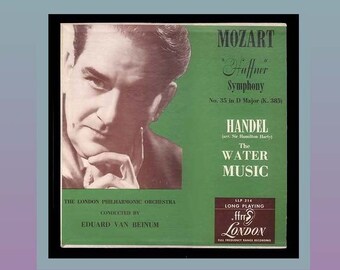 Eduard van Beinum, London Philharmonic Orchestra: Mozart, Handel. 1950 Monaural LP Record