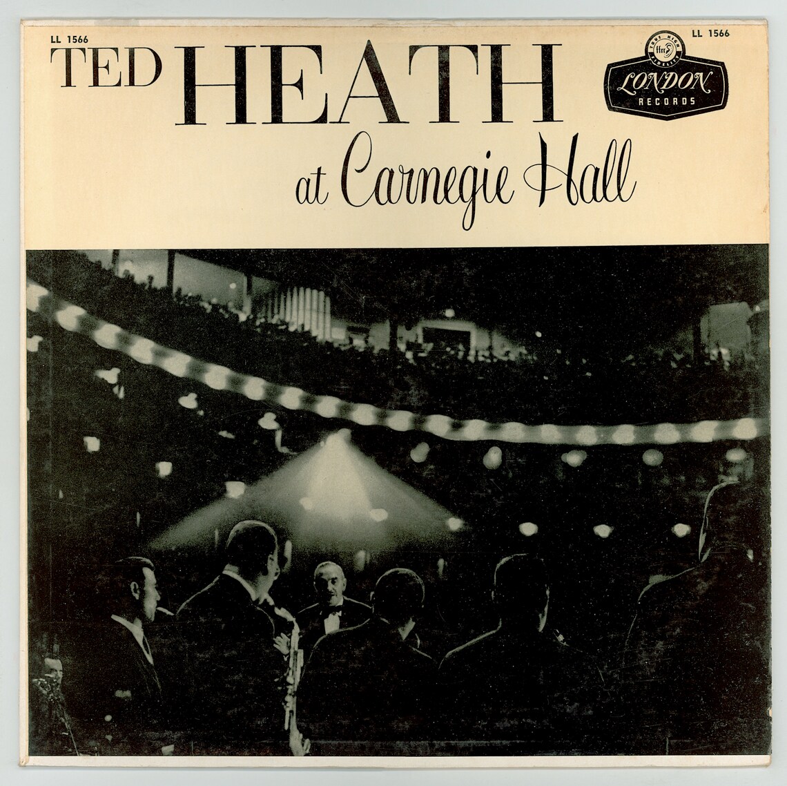 Ted Heath Jazz Orchestra at Carnegie Hall. American Tour. London Records. 1956 Live LP., photo 4 of 4