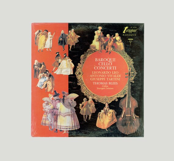 Baroque Cello Concerti: Leonardo Leo, Vivaldi, Tartini. 1968 LP. Turnabout Records