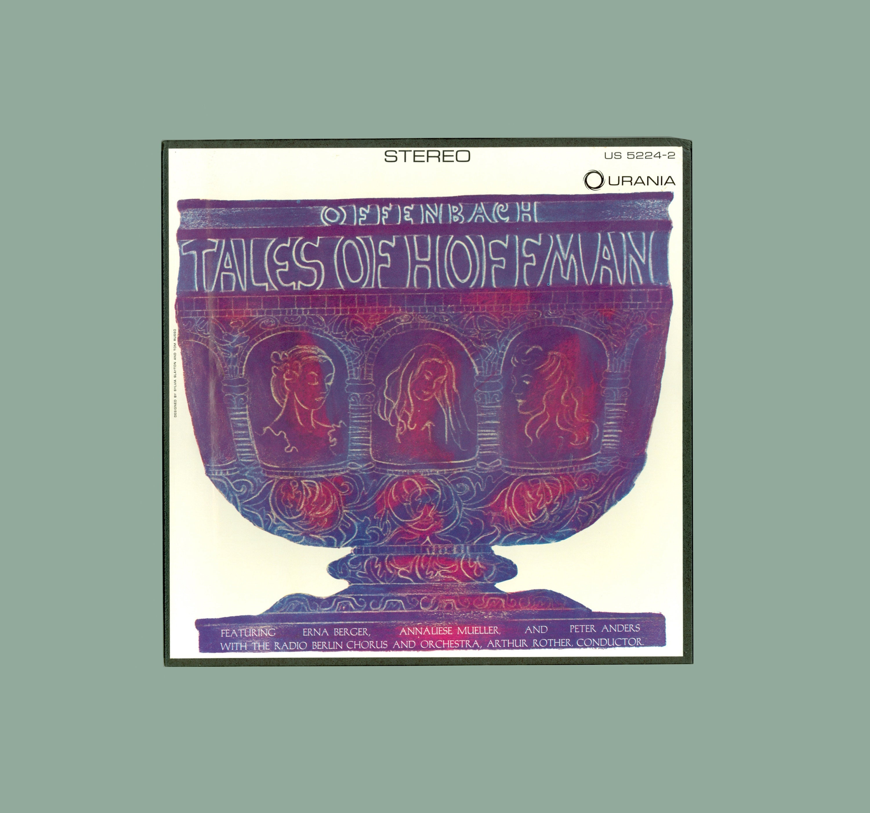 Offenbach - Tales of Hoffman - Opera - Radio Berlin Chorus and Orchestra, Arthur Rother Vintage Vinyl Classical Record Album Urania 2 LP Set