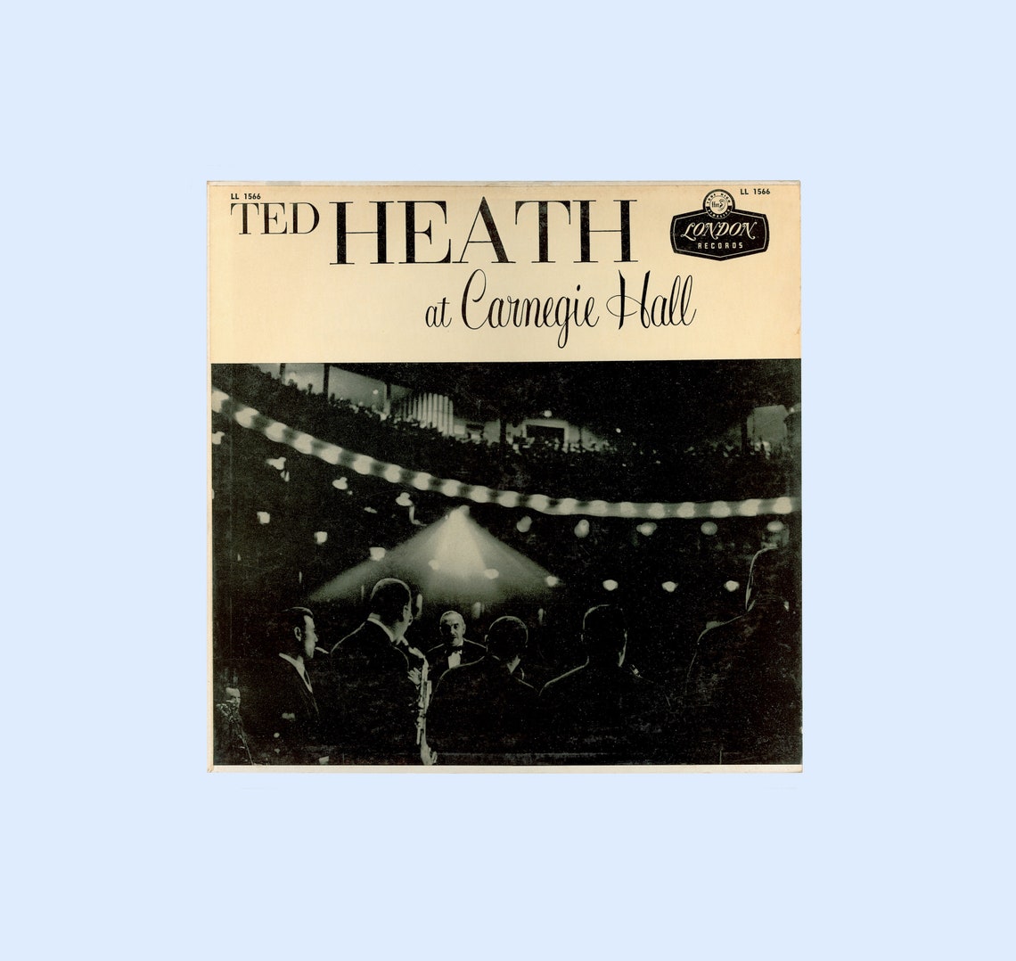 Ted Heath Jazz Orchestra at Carnegie Hall. American Tour. London Records. 1956 Live LP., photo 1 of 4