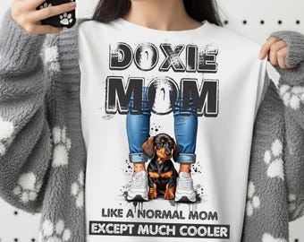 Teckel maman PNG : T-shirt sublimation design (téléchargement numérique)