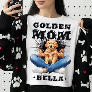 Digital download Personalized Golden Retriever PNG | Custom Dog T-shirt Design | Dog Lover Sublimation 5.0 (20)