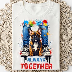 French Bulldog PNG | T-Shirt Sublimation Print | Dog Lover Gift | Digital Design File | Frenchie Bulldog | Dog Art Print