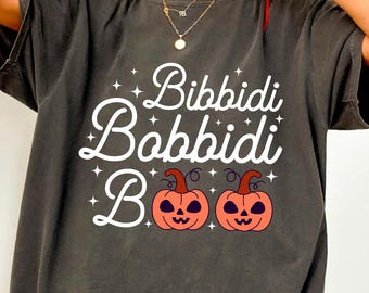 Bibbidi Bobbidi Boo Halloween Shirt, Funny Pumpkin Tee, Cute Vacation T-shirt, Spooky Season Magic Shirt, Fall Disney-Inspired Tee