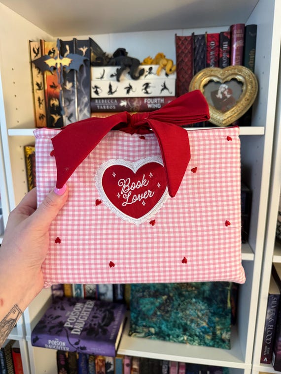 Custom - Book Lover -  Embroidered Book Sleeve