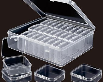30 Slot Plastic Bead Organizer, Storage Box for Jewellery Making, Small Parts, Earrings, Hardware