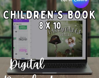 Children’s Book Canva Template – 8x10 in Editable Layout | 23 Pages | KDP-Ready Digital Download
