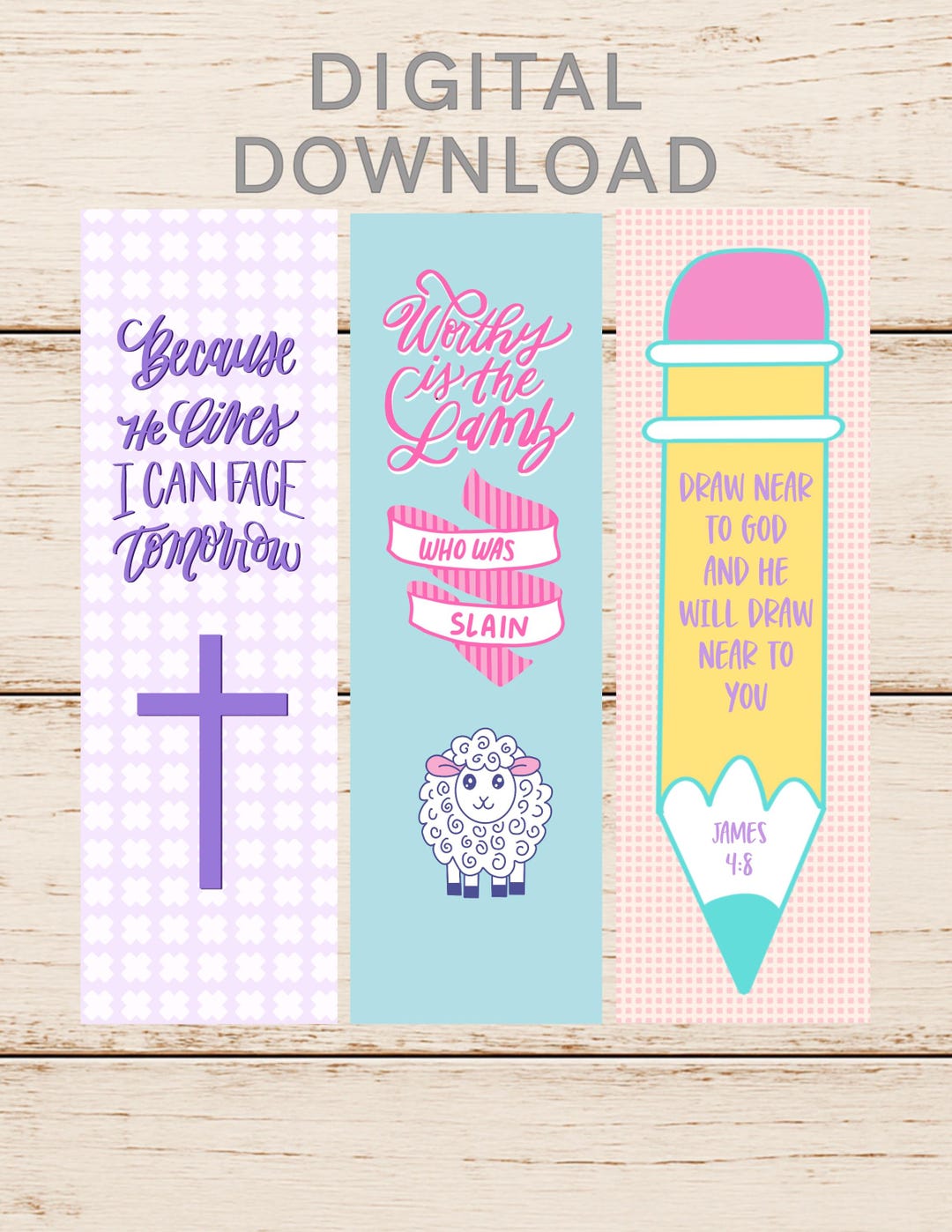 Scripture Text For Bookmarks Bible Verse Bookmarks: Christian Scripture Gift Set (digital Download ...