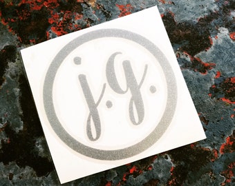 Two Initial Monogram | Brumate Decal | Yeti Decal | Custom Decal | Personalized Decal | Yeti Cooler Decal