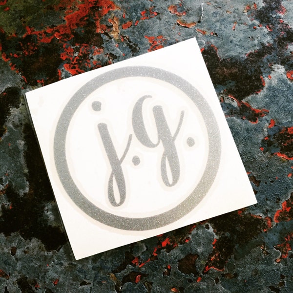 Two Initial Monogram | Brumate Decal | Yeti Decal | Custom Decal | Personalized Decal | Yeti Cooler Decal