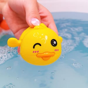 Set of 3 Baby Bath Toys – Duck, Whale & Turtle | Floating Wind-Up Bath Toys For Toddlers