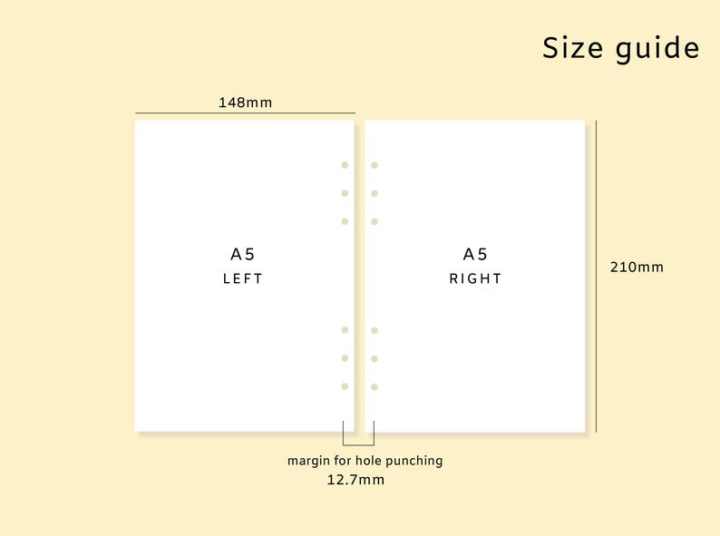Minimal Daily Planner | Undated Daily Insert | Time Schedule Blank | To-Do, Priorities, Notes | A5 Printable PDF | Simple journal | 2026 image 4