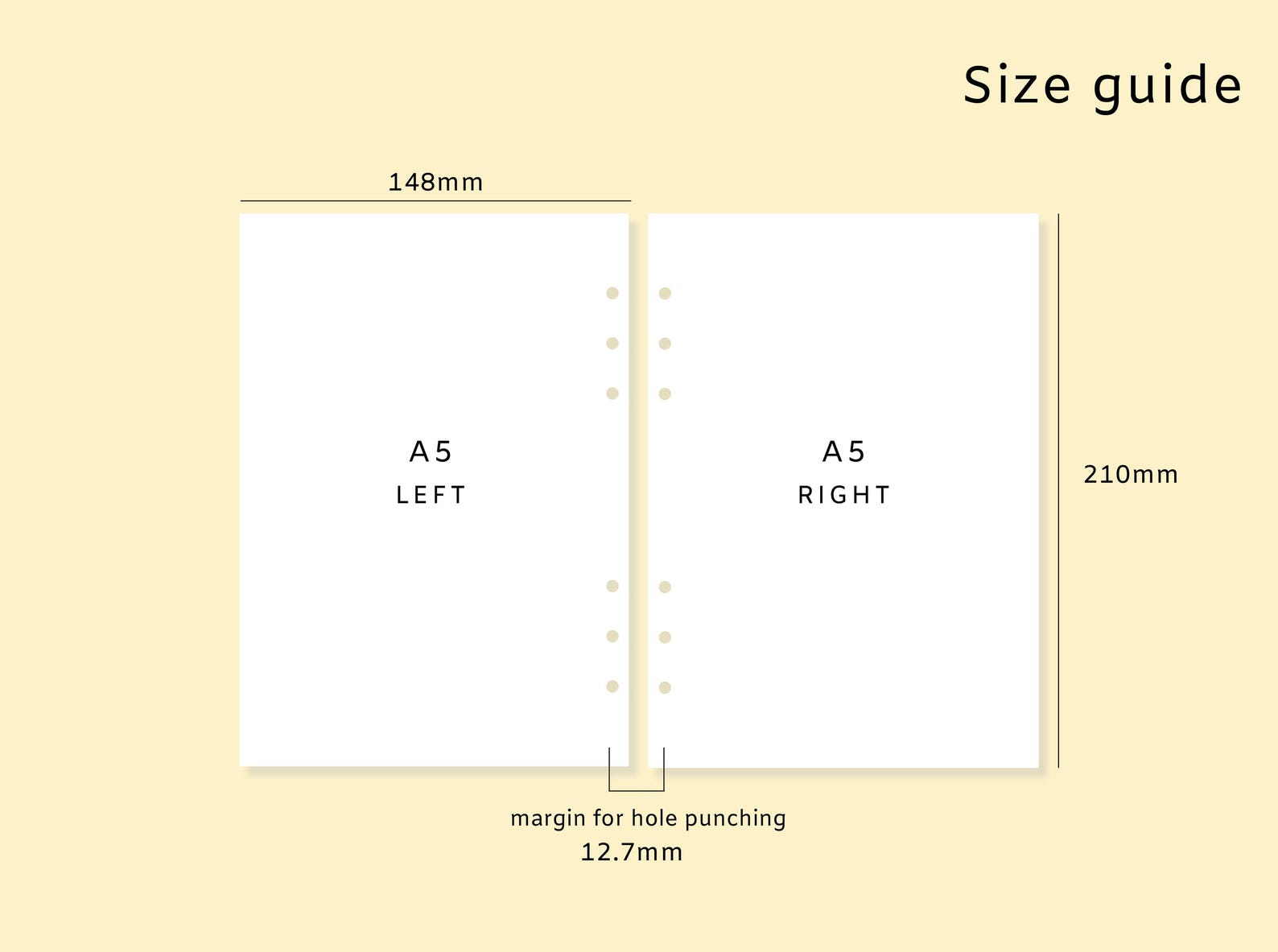 2026 Weekly Planner | A5 Printable Schedule | Simple Week on Two Pages ...