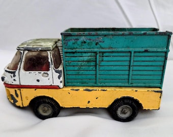 Camión de ganado Corgi Major No 518 Turbine de 1969, juguete de metal fundido a presión, fabricado en Gran Bretaña, camión de juguete retro coleccionable de mediados de siglo.