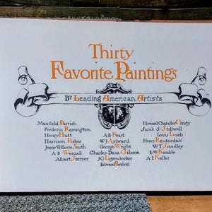 Antique Book (1908) Thirty Favorite Paintings by Leading American Artists