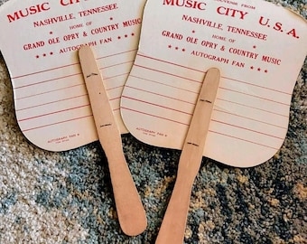 Kavel van 2 vintage Music City, V.S., Grand Ole Opry Autograph-fans