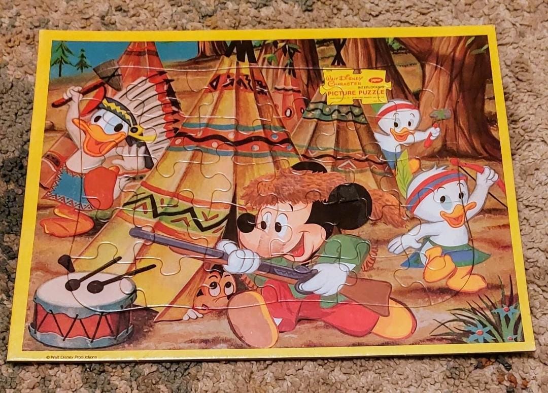MICKEY MOUSE ★ ヴィンテージ　パズル　ウォルトディズニー Vintage mickey mouse puzzle - Etsy 日本