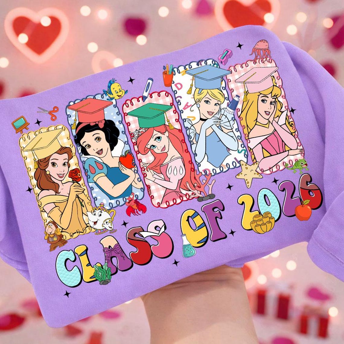 Phd Princess Princess Class of 2026 Png, Cartoon Princess Graduation 2026 Png ...