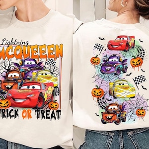 Two Sides Halloween Race Car Png, Kids Cartoon Racing Design, Halloween Truck, Fall Pumpkin