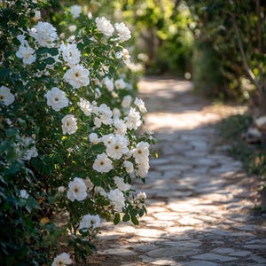 White Rose Seeds – Elegant Perennial Flower for Garden & Pots | Fragrant Blooms | Easy to Grow