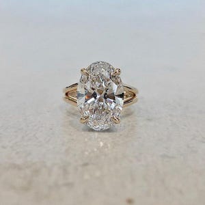 4-Prong Marquise Cut Engagement Ring in 14k Solid Gold/1, 1.5, 2 CT Moissanite Engagement Rings/Solitaire Moissanite Ring/Gold Promise Ring
