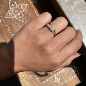 14k Solid Gold 2.00 CT Marquise Cut Engagement Ring, Silver Solitaire Wedding Ring, Anniversary Ring, Promise Ring
