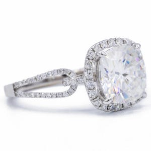2.5 Ct Oval Cut Moissanite Ring, Moissanite Oval Engagement Ring, Moissanite Hidden Halo Wedding Proposal Ring, Anniversary Ring for Her
