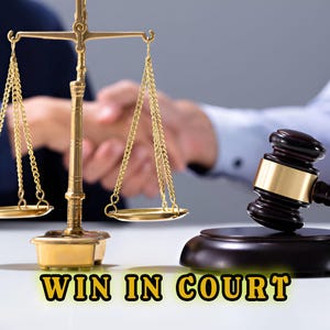 Win In Court Spell, Win Lawsuits, Court Case Spell, Justice Spell, Legal Victory Ritual, Favorable Outcome, Win Your Case, Win Divorce Case