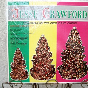 Christmas Vinyl JESSE CRAWFORD Christmas on The Organ and Chimes&quot;  Holiday Music Vintage Christmas Silent Night Christmas Record LP Xmas