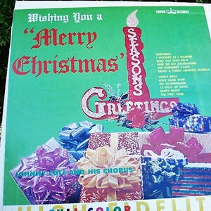 Vintage Johnny Cole Wishing You A Merry Christmas 1959 Vintage Vinyl Music, Holiday Music Jingle Bells, Seasons Greetings, Silent Night