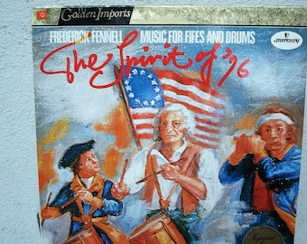Patriottische muziek "Spirit Of 76" vintage vinyl, Frederick Fennell, Amerikaanse onafhankelijkheid, vintage vinyl, muziek uit de jaren 1970, Amerikaanse geschiedenis, LP