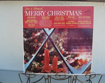 For a Musical Merry Christmas Vinyl Record RCA Victor LP, Holiday Music, Silent Night, Nutcracker, Vintage Record, Little Drummer Boy