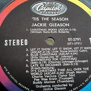 Jackie Gleason Tis the Season Vinyl Record 1967 Vinyl Record, Christmas Album Xmas Music, Blue Christmas, Christmas Vinyl, Christmas Music image 4