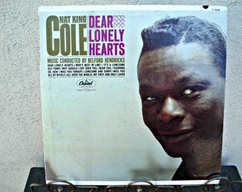 Nat King Cole Dear Lonely Hearts LP, Vintage Vinyl Record