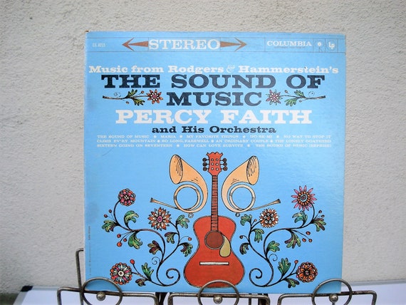 Sound Of Music Vinyl Record Percy Faith, Sound Of Music LP, Orchestra Music, Instrumental Music,  Musical, Trapp Singers