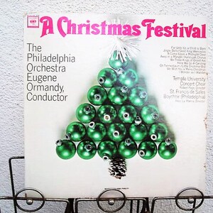 The Philadelphia Orchestra A Christmas Festival&quot; 1962V Holiday Music Vintage Vinyl Temple Choir Christmas Jingle Bells Holiday