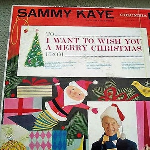 Vintage Vinyl Record &quot;Sammy Kaye And His Orchestra&quot; 1960 Columbia Merry Christmas Holiday Music, Christmas Record Winter Wonderland