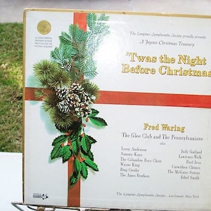 Twas The Night Before Christmas Vinyl Record Box Set, Christmas Vinyl, Fred Waring, Bing Crosby, Burl Ives, Judy Garland, Christmas Music,