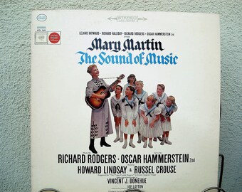 Sound Of Music Vinyl Record, 1965 Vintage Record Julie Andrews, Soundtrack, Von Trapp Singers, Movie Musical, Academy Awards