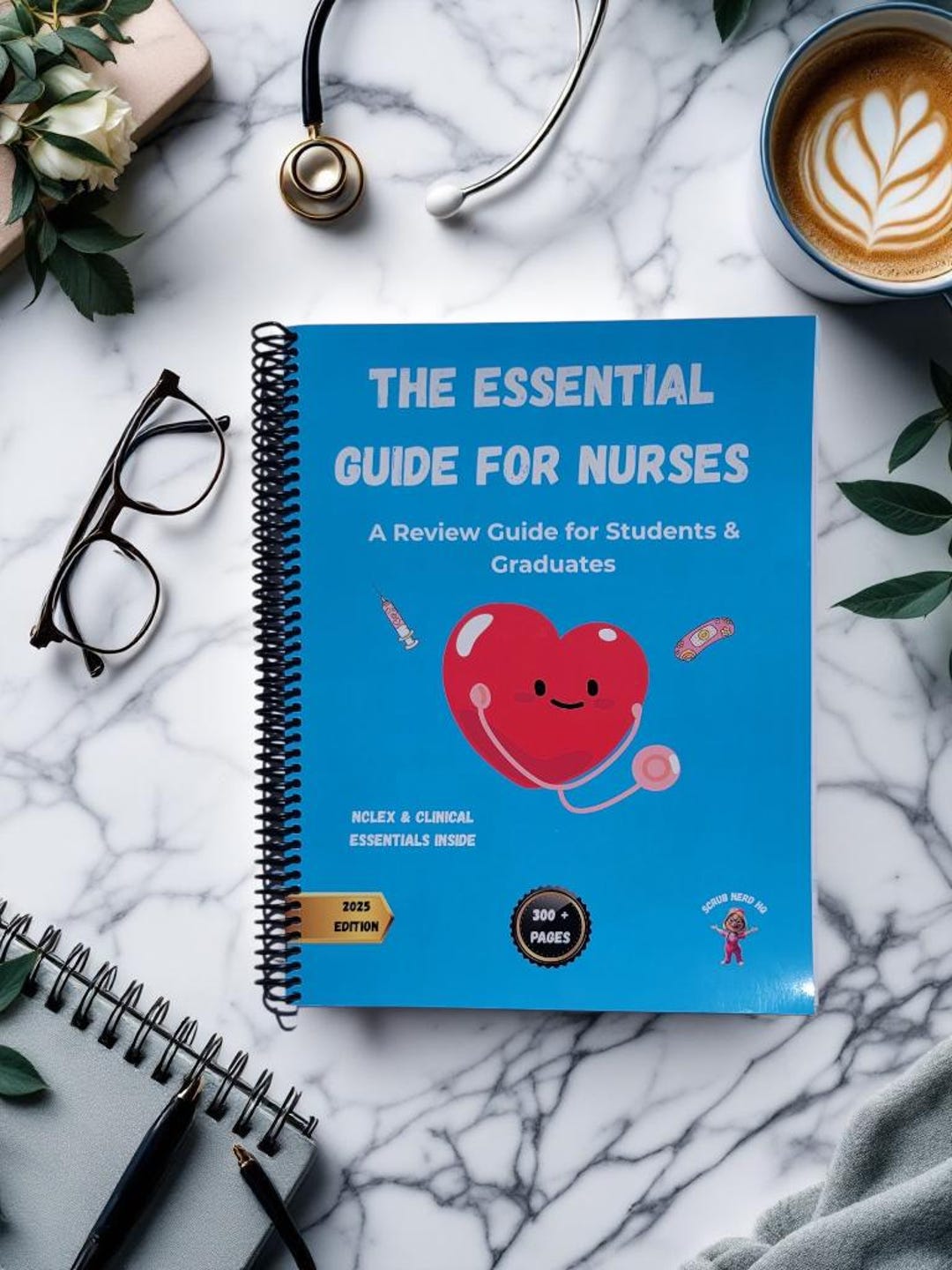 NCLEX-RN Study Guide – 312-page Nurse's Essential - Etsy