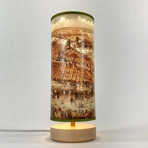 New York New Jersey Brooklyn Tischlampe mit Vogelperspektive historisches Bild