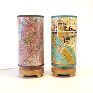 Paar Mittelgroße Map Tischlampen - Spar!