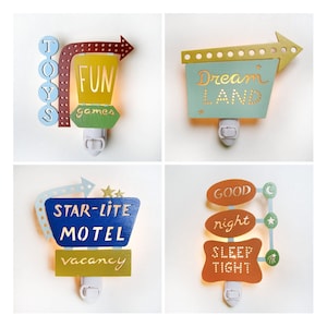 Vintage Inspired Retro Sign Nightlight