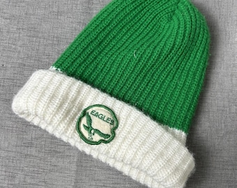 Casquette ajustée pour homme Philadelphia Eagles vintage vert blanc NFL football années 80